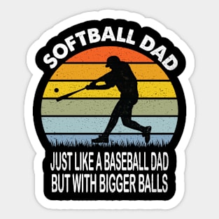 softball dad gift Sticker